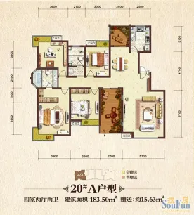 曲江观邸-现代简约-四居室