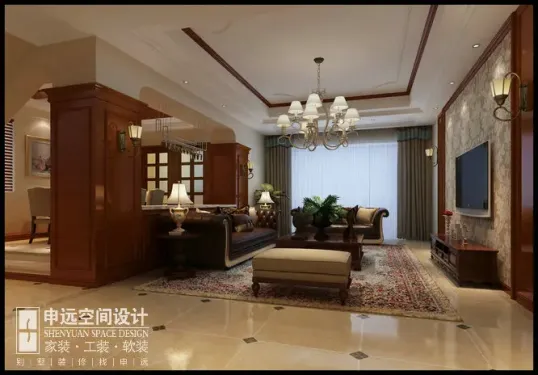 美兰金邸-欧美风情-别墅-装修案例-上海房天下家居装修网