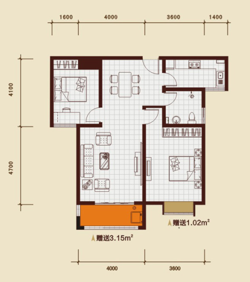 金源御景华府户型图图片