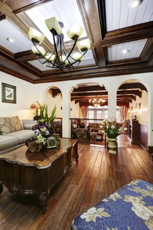 东山国际英伦半岛美式乡村装修风格效果图,东山国际英伦半岛欧美风情