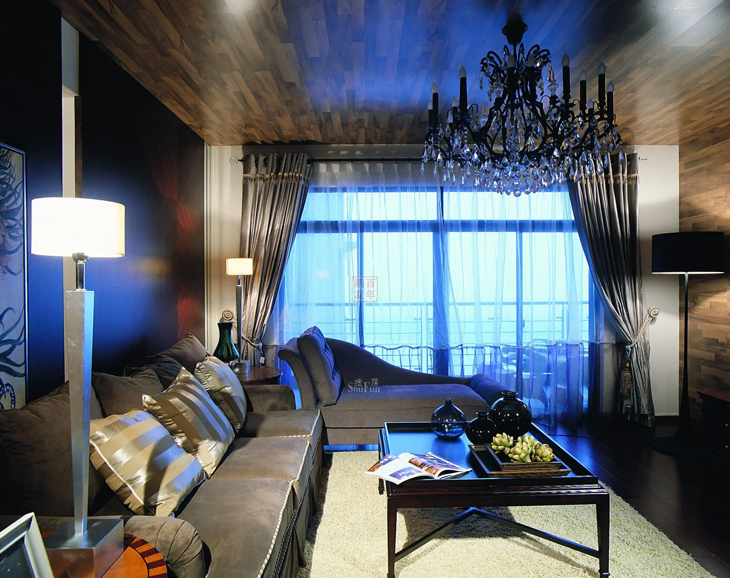 东方港湾-混合型风格-二居室