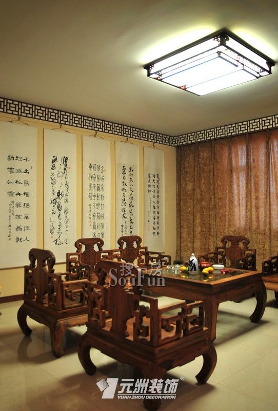 美迪亚-中式古典-三居室
