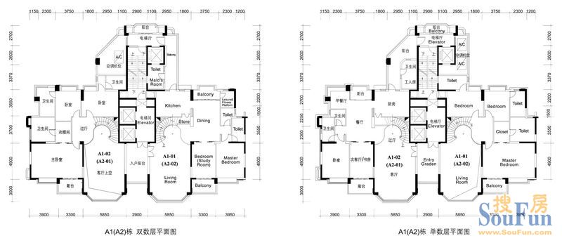 汇景新城别墅-混合型风格-别墅