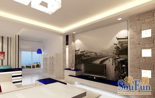 珠江克莱国际公寓B户型-现代简约-一居室