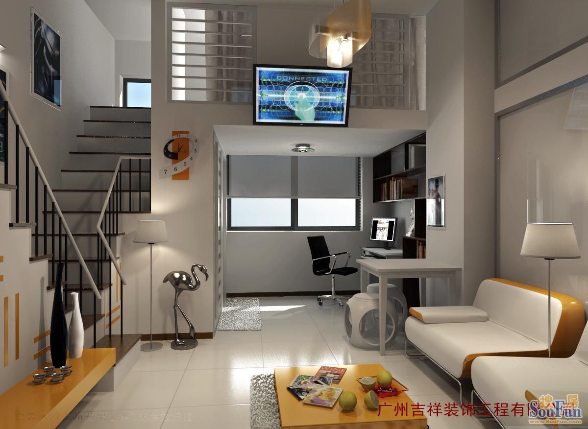 现代复式客厅|空间|室内设计|方所空间设计 - 临摹作品 - 站酷 (ZCOOL)
