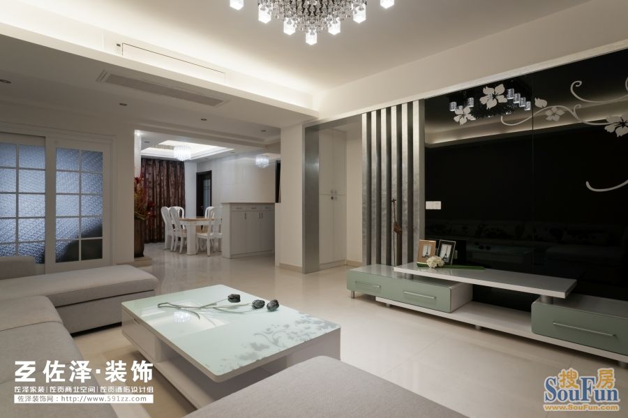 （实拍）三迪香颂枫丹3#B-现代简约-四居室