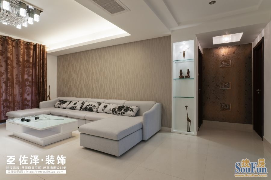 （实拍）三迪香颂枫丹3#B-现代简约-四居室