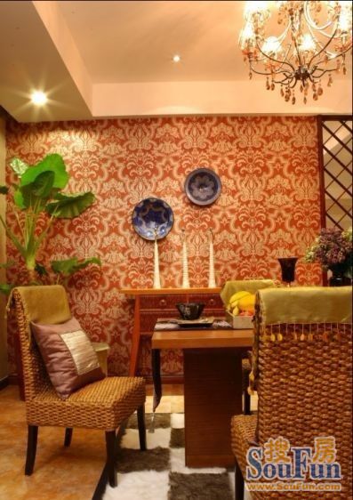 雅居乐花园-东南亚风格-四居室