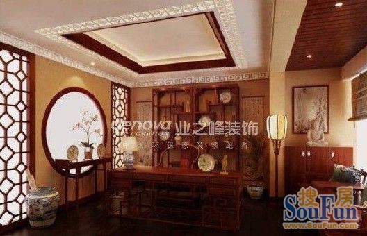 中海国际社区-复式-180㎡-中式古典-四居室