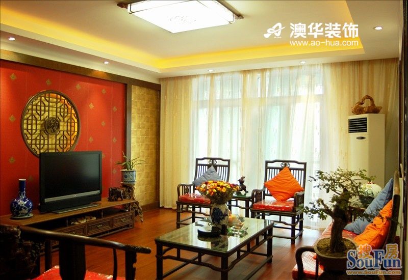 中南国际城-中式古典-四居室