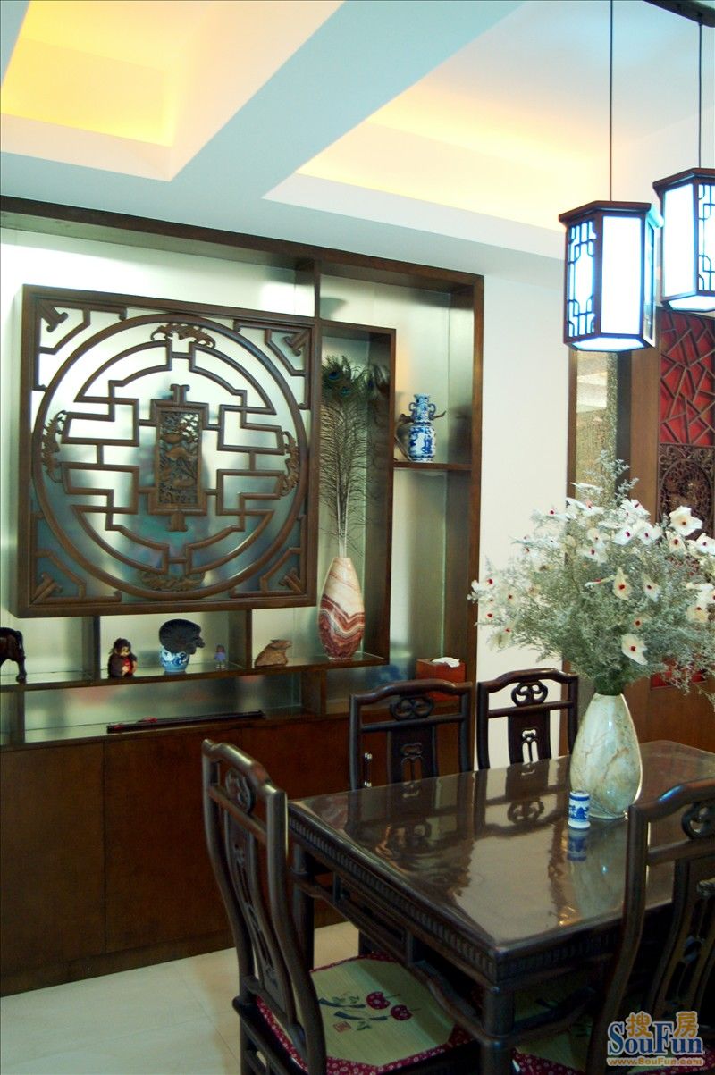 中森华国际城一期-中式古典-三居室