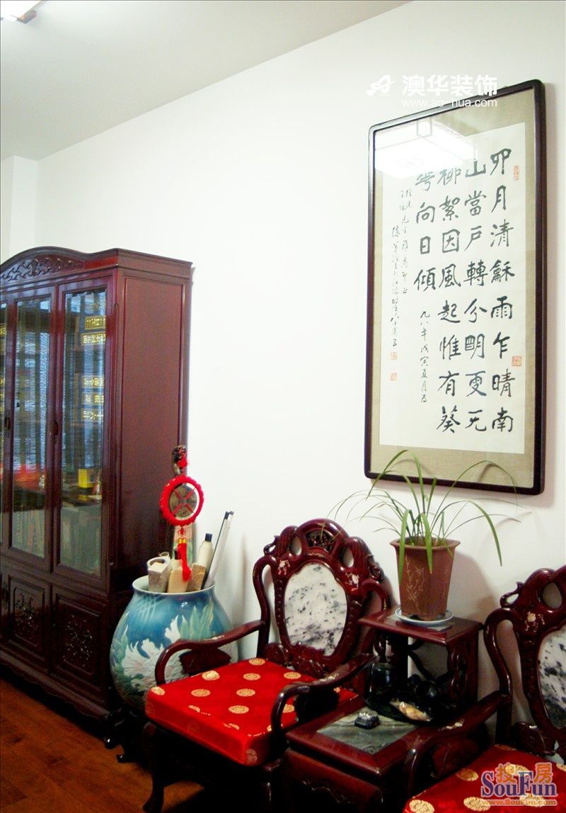 南国明珠二期墨水湾-中式古典-四居室
