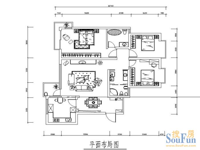 兴隆珠江湾畔-现代简约-二居室