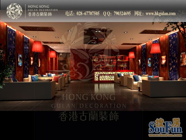 成都稻香概念餐厅现代中式餐厅装修推荐香港古兰装饰-混合型风格-其它