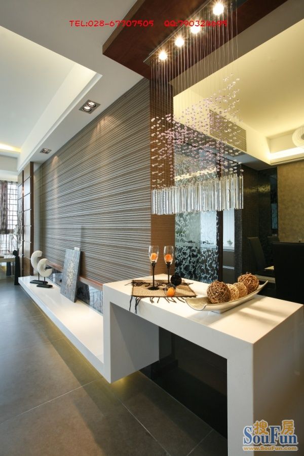 华府世家装修设计样板房征集推荐香港古兰装饰-现代简约-三居室