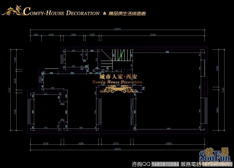 鸿基紫韵别墅-现代简约-复式