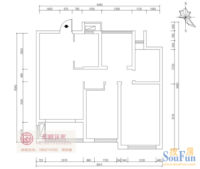 招商小石城-现代简约-二居室