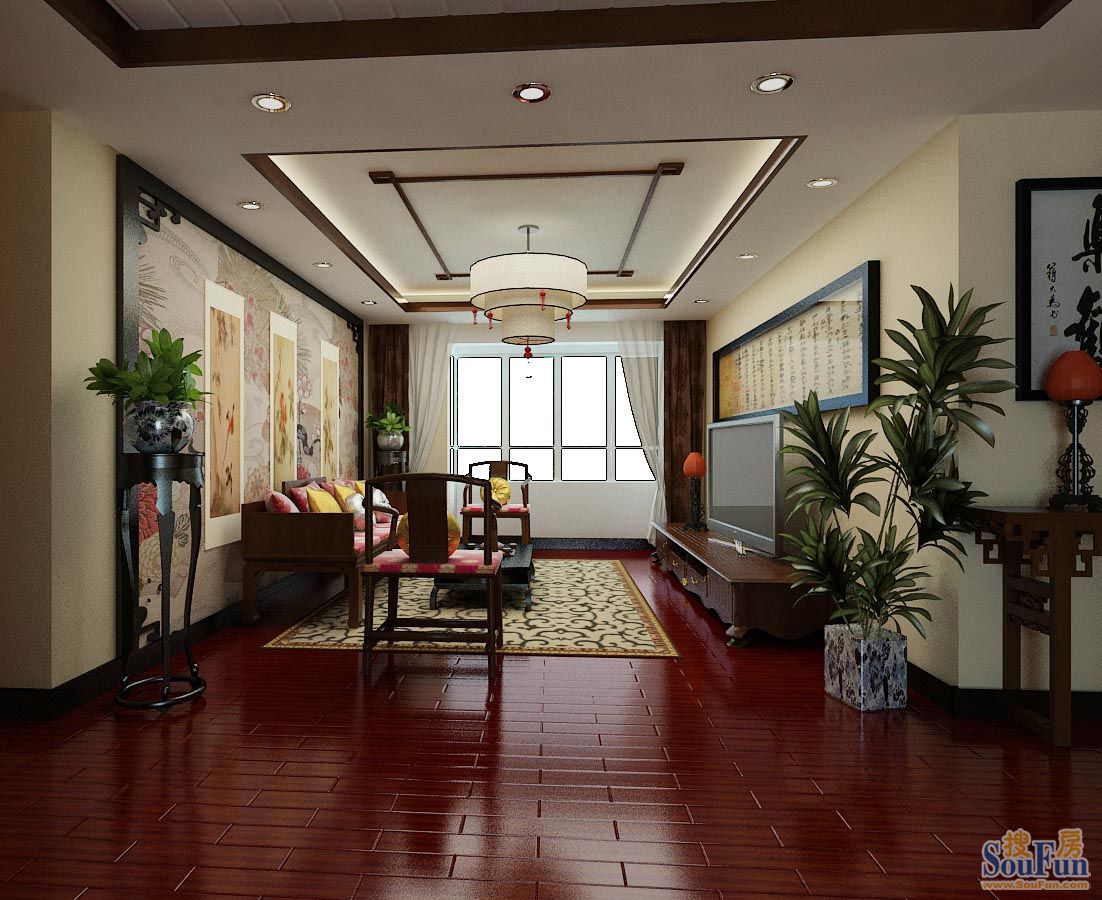 提香海岸-中式古典-二居室