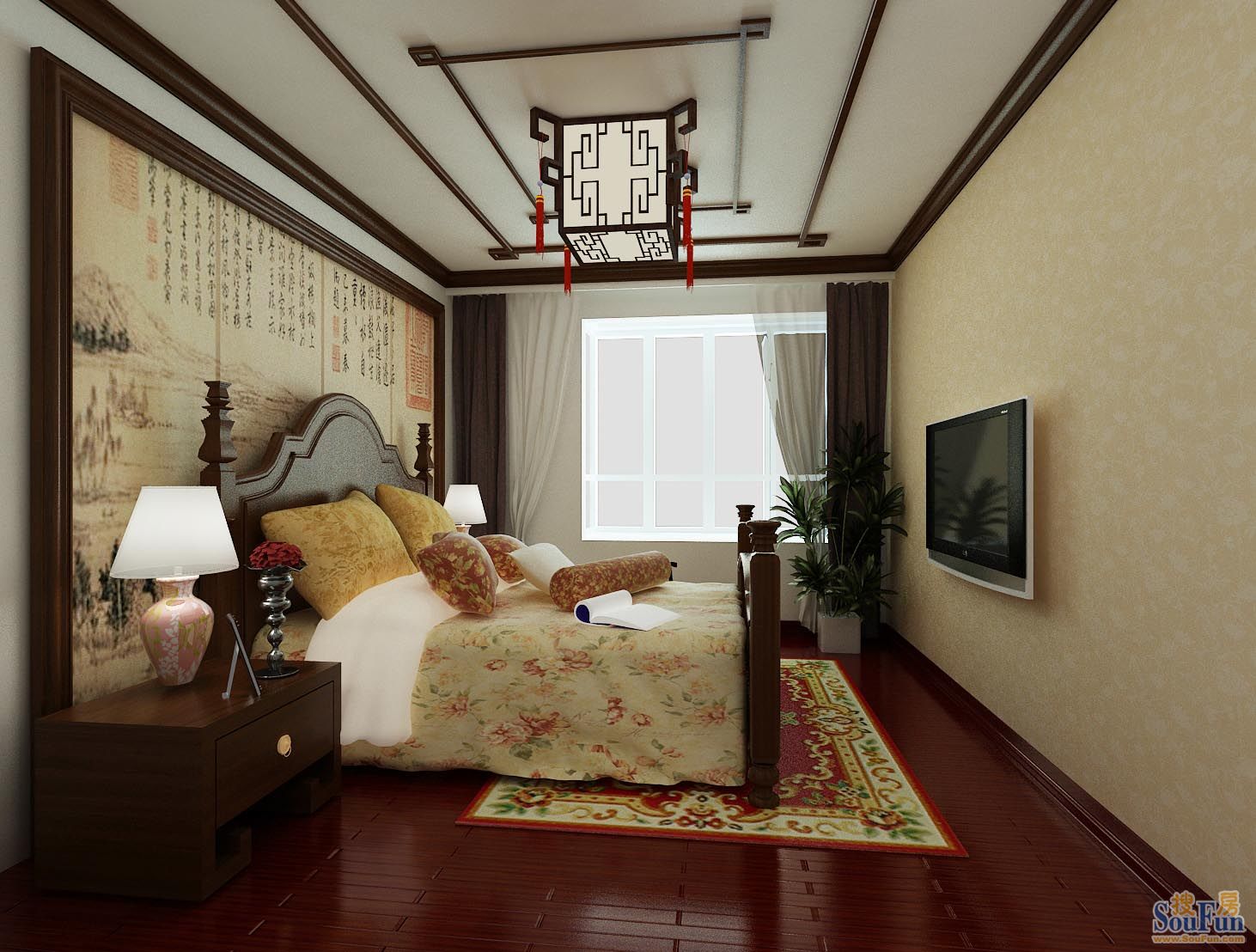提香海岸-中式古典-二居室