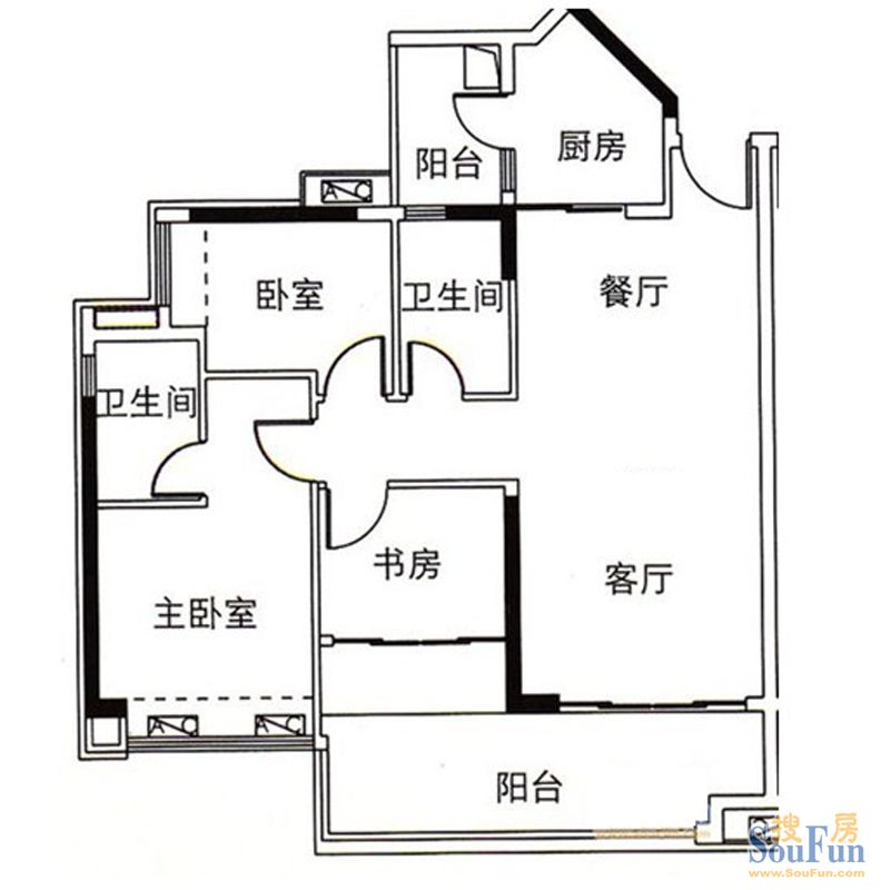 可逸家园-现代简约-三居室