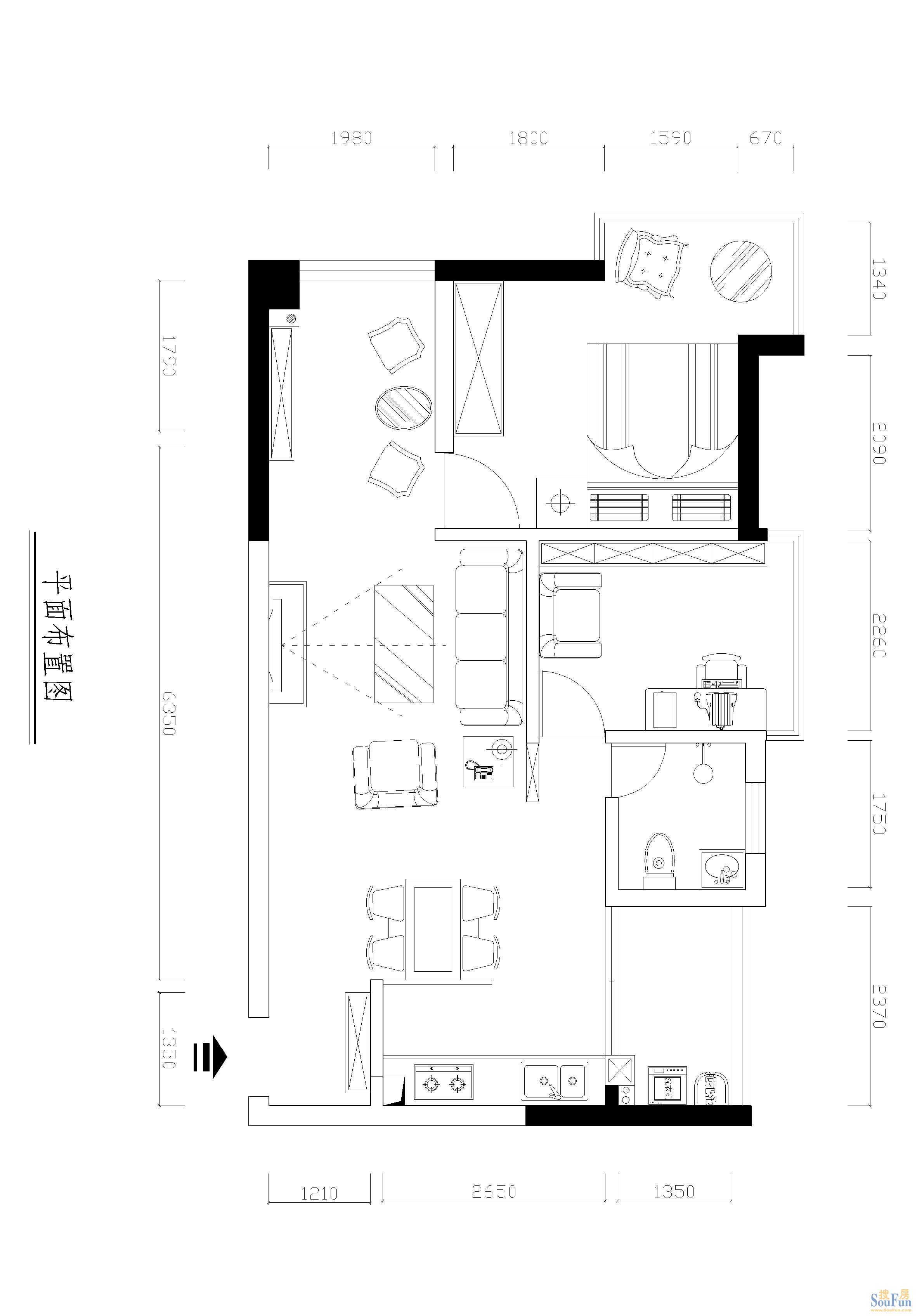 光辉城市-东南亚风格-二居室