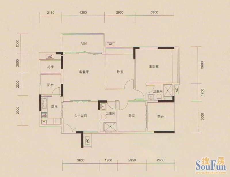 嘉爵园-田园风格-三居室