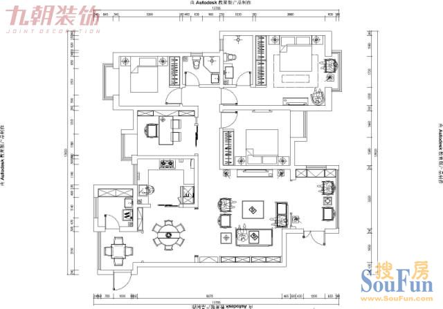 翠华小区-中式古典-四居室