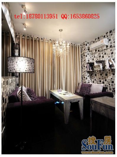 天紫界装设计修效果图-混合型风格-一居室