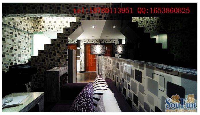 天紫界装设计修效果图-混合型风格-一居室