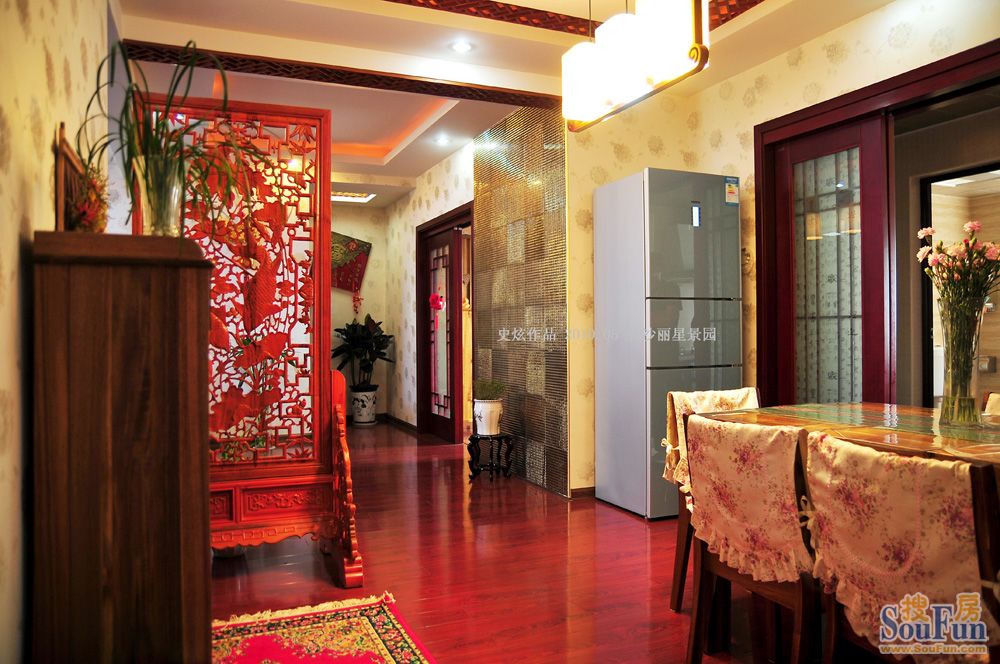 丽星景园-中式古典-三居室