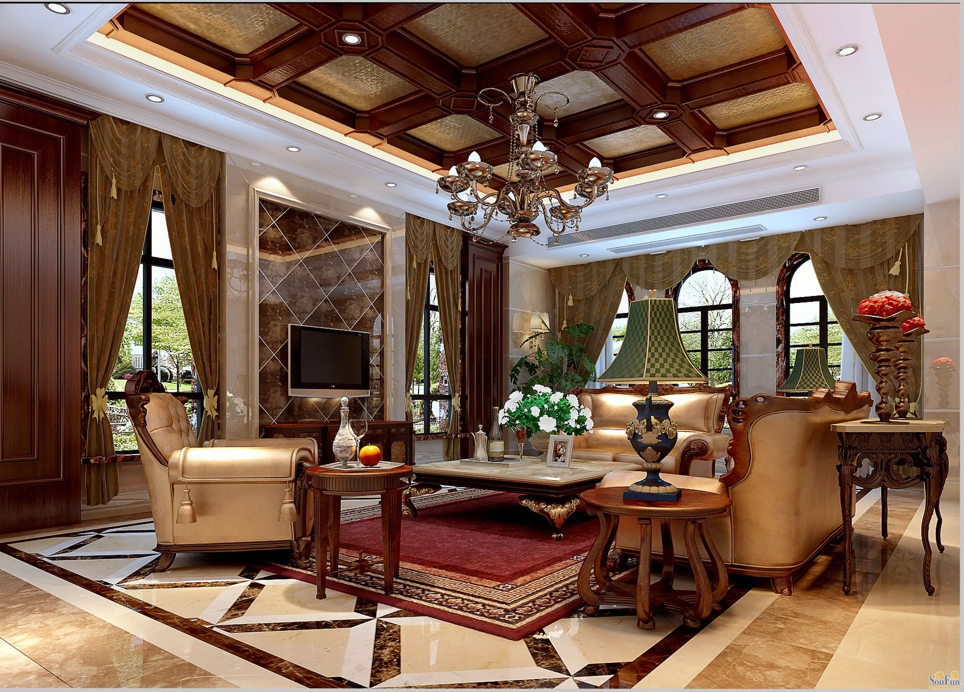 现代简约跃层350平米70万_九龙仓时代上城装修案例-苏州房天下家居