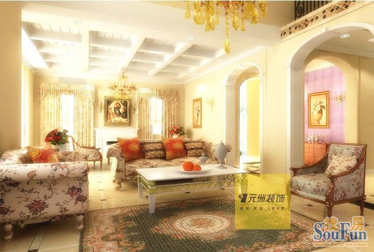 美的林城时代-新中式风格-四居室