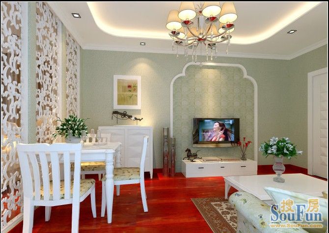翡翠明珠-混合型风格-一居室