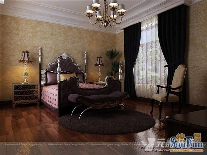 花香维也纳-混合型风格-三居室