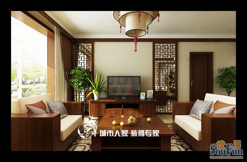 上城浩林园-中式古典-二居室