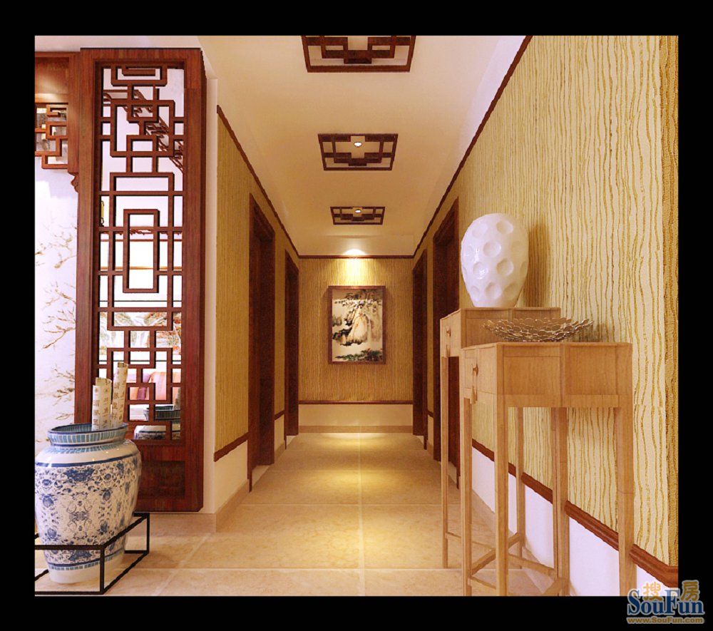 上城尔湾-中式古典-三居室