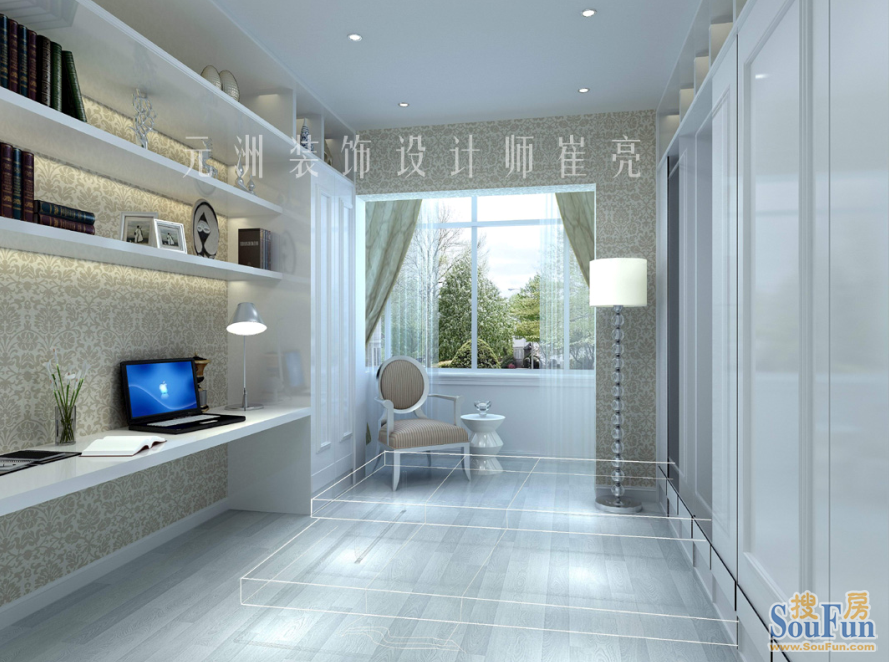 华夏津典110平米欧式风格装修效果图-欧美风情-一居室