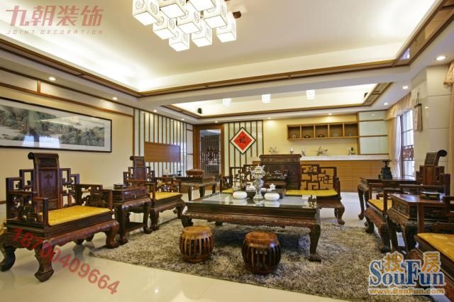 中海华庭-中式古典-三居室