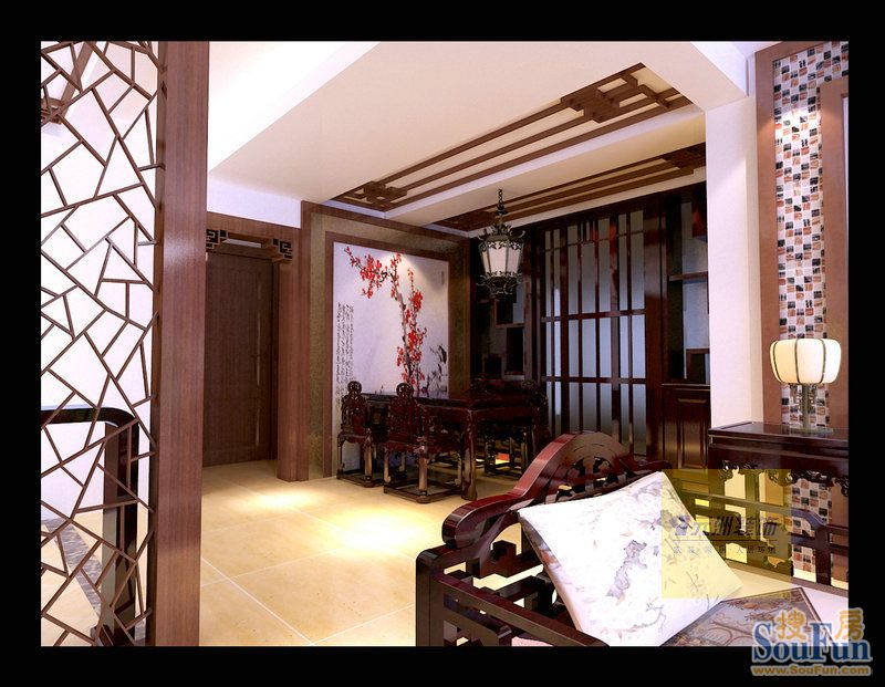 福门里-中式古典-三居室