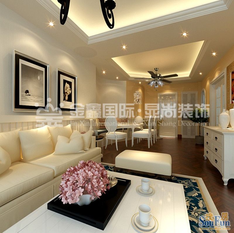 保利叶上海-混合型风格-二居室