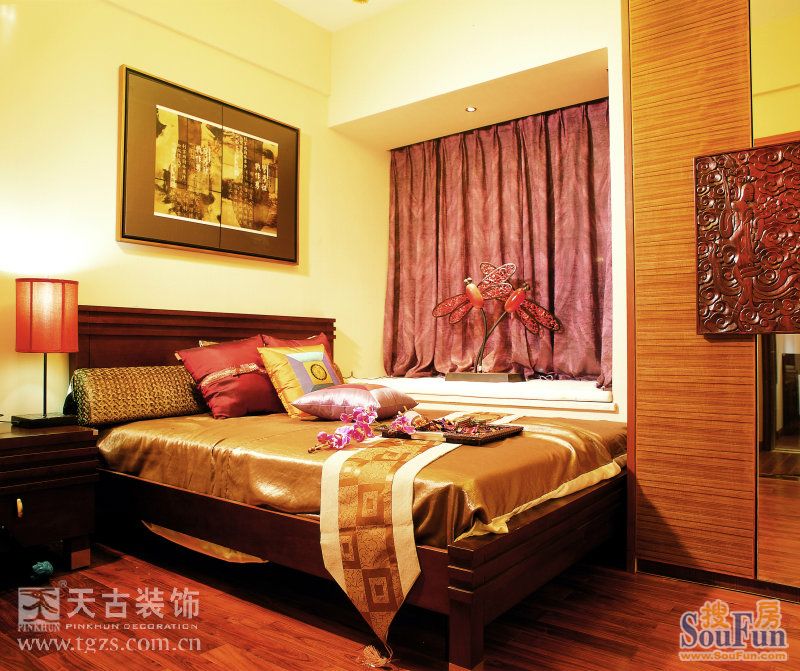 珠江太阳城-东南亚风格-四居室