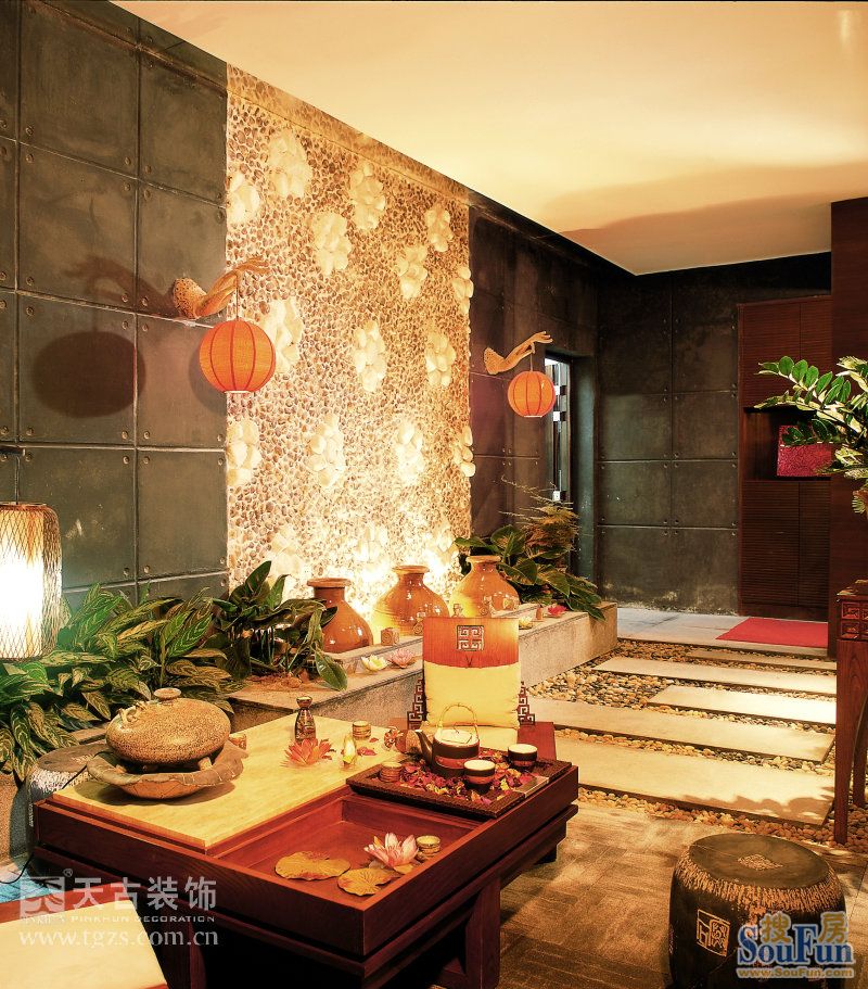 珠江太阳城-东南亚风格-四居室