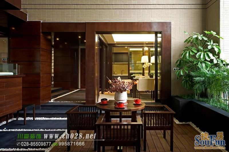 珠江国际花园-中式古典-四居室
