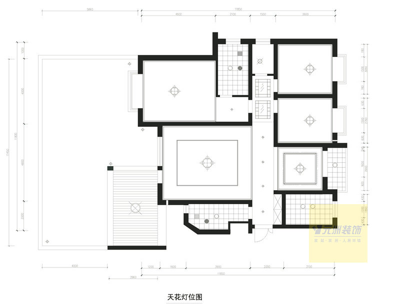 元氏天山水榭花都-中式古典-三居室