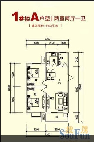中国·铁建瑞园-中式古典-二居室