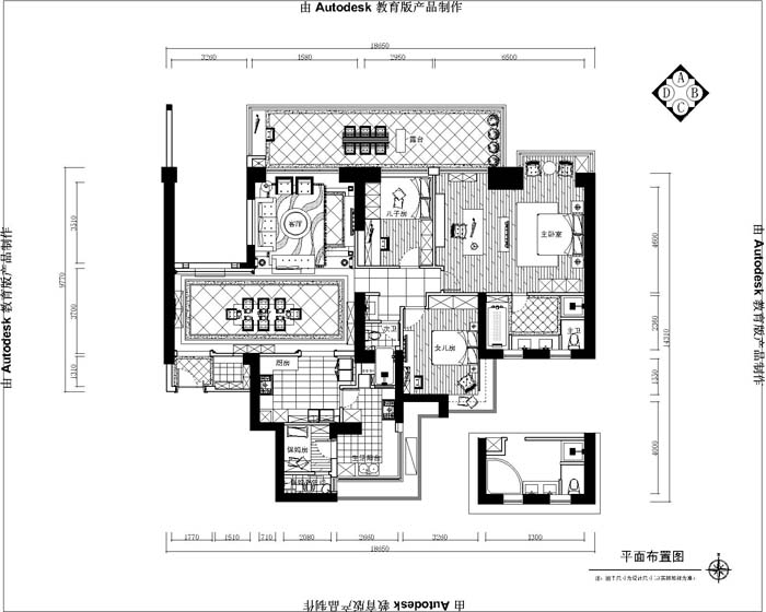 白云小区-欧美风情-四居室