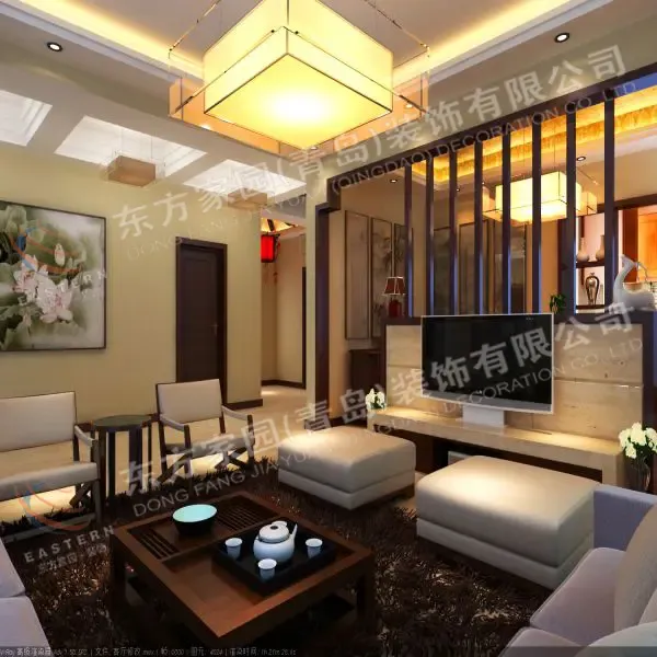 方正中式风格别墅283平米38万-福缘山庄别墅装修案例-潍坊房天下家居