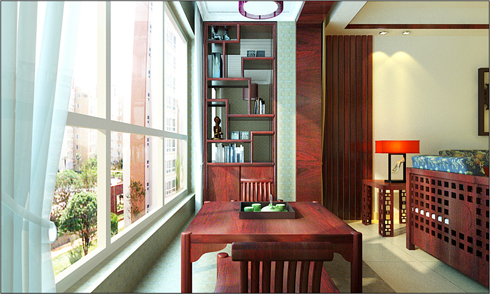 茂鑫公寓-中式古典-四居室
