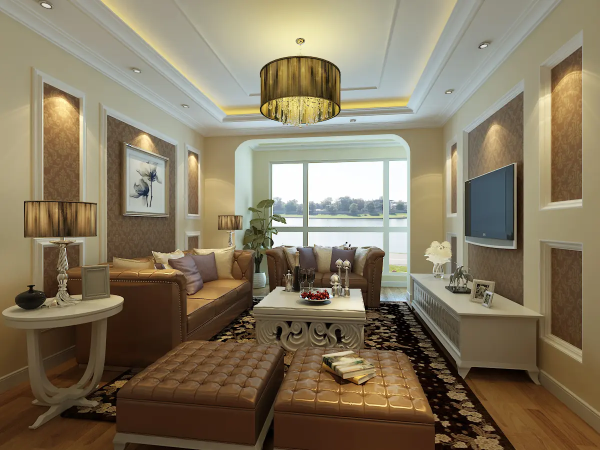7万打造远洋风景94平米简欧风格装修-远洋风景装修效果图