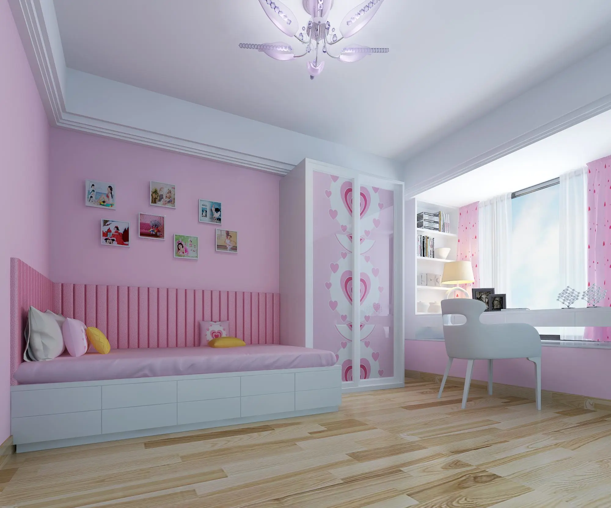 合正汇一城-三居室-120㎡-装修效果图